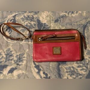 Dooney and Burke pink wallet/wristlet